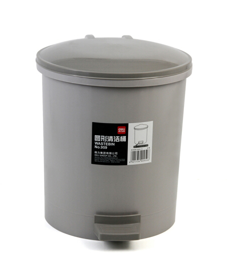 得力（deli） 得力959 脚踏式圆形垃圾桶  清洁桶  (有单独手拎内胆)